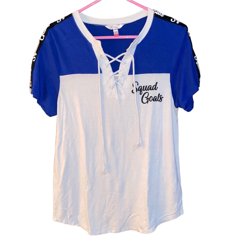 ‼️Blue and White T-shirt - Size Large (11-13)